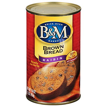 B&M Bread Brown Raisin - 16 Oz - Image 3