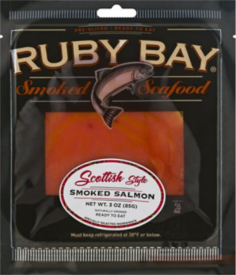 Ruby Bay Sliced Salmon Scottish Smoked - 3 Oz - Image 2