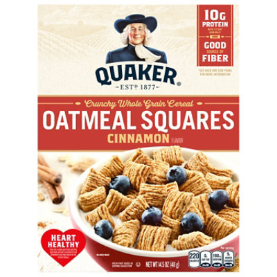 Quaker Cereal Oatmeal Squares With A Hint Of Cinnamon - 14.5 Oz - Image 2
