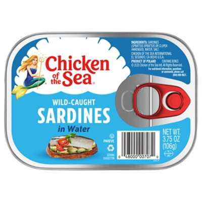 Chicken of the Sea Wild Caught Sardines in Water - 3.75 Oz