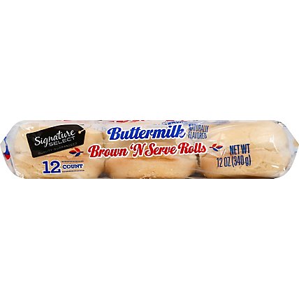 Signature SELECT Rolls Brown N Serve Homestyle Buttermilk - 12 Count - Image 2