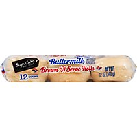 Signature SELECT Rolls Brown N Serve Homestyle Buttermilk - 12 Count - Image 2