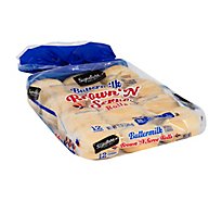 Signature SELECT Rolls Brown N Serve Homestyle Buttermilk - 12 Count