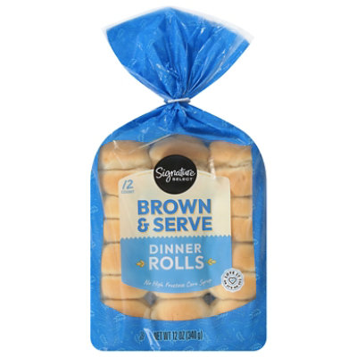Signature SELECT Brown N Serve Enriched Flour Dinner Rolls - 12 Oz - Image 2