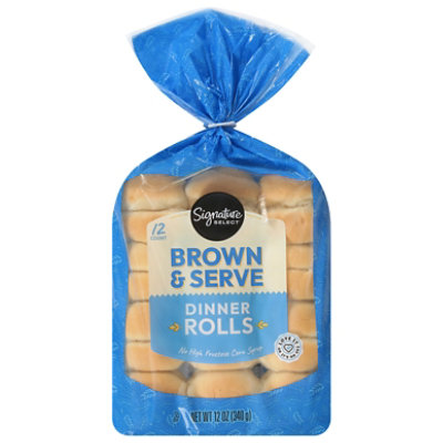 Signature SELECT Brown N Serve Enriched Flour Dinner Rolls - 12 Oz ...