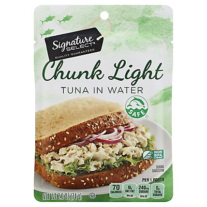 Signature SELECT Tuna Chunk Light in Water - 2.6 Oz - Image 1