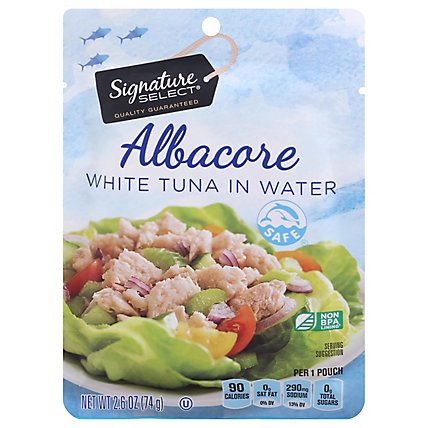 Signature SELECT White Albacore Tuna In Water Pouch - 2.6 Oz - Image 3