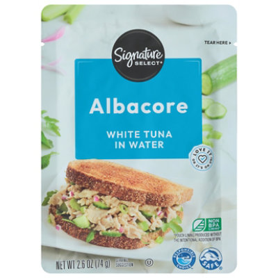 Signature SELECT White Albacore Tuna In Water Pouch - 2.6 Oz - Image 2