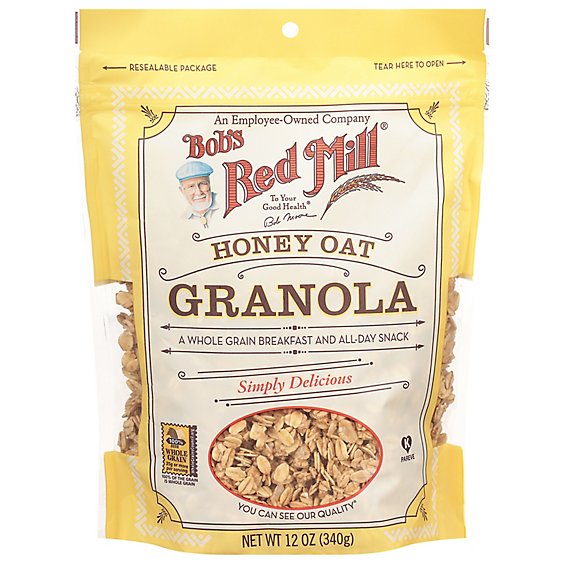 Bobs Red Mill Granola Honey Oat - 12 Oz