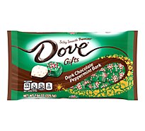 DOVE PROMISES Holiday Individually Wrapped Dark Chocolate Peppermint Bark Christmas Candy-7.94 Oz