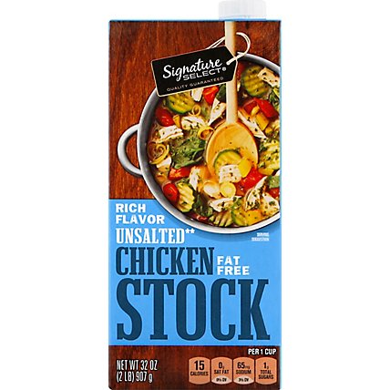 Signature SELECT Cooking Stock Unsalted Chicken - 32 Oz - Image 3