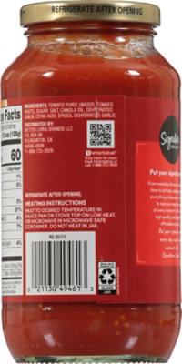 Signature SELECT Pasta Sauce Marinara Jar - 25 Oz - Image 5