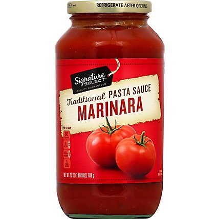 Signature SELECT Pasta Sauce Marinara Jar - 25 Oz - Image 2