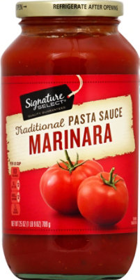 Signature SELECT Pasta Sauce Marinara Jar - 25 Oz - Image 2