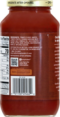 Signature SELECT Pasta Sauce Meat Sauce Jar - 25 Oz - Image 7