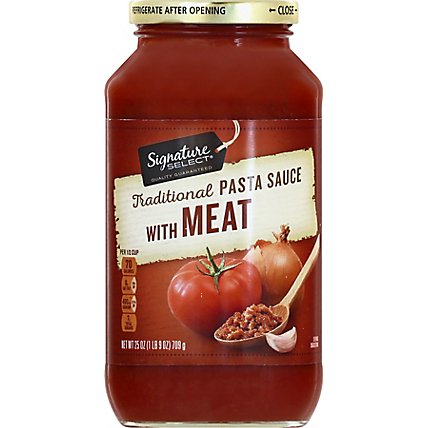 Signature SELECT Pasta Sauce Meat Sauce Jar - 25 Oz - Image 2