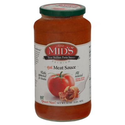 Mids Pasta Sauce Meat Sauce Jar 32 Oz Albertsons