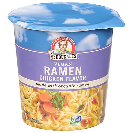 Dr. McDougalls Soup Organic Vegan Ramen Chicken Flavor - 1.8 Oz - Image 2