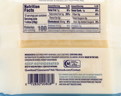 Tillamook Farmstyle Thick Cut Swiss Cheese Slices 12 Count - 12 Oz - Image 8