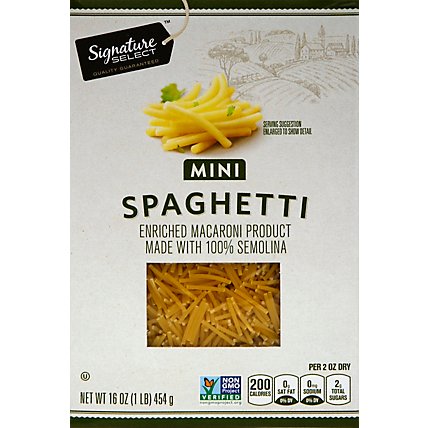 Signature SELECT Pasta Mini Spaghetti Box - 16 Oz - Image 2