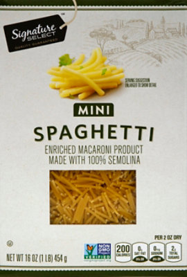 Signature SELECT Pasta Mini Spaghetti Box - 16 Oz - Image 2