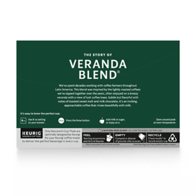 Starbucks Veranda Blend 100% Arabica Blonde Roast K Cup Coffee Pods Box 10 Count - Each - Image 7