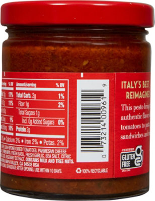 Mezzetta Napa Valley Bistro Pesto Sun Ripened Dried Tomato Jar - 6.25 Oz - Image 6