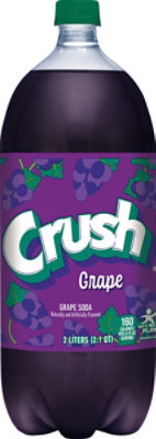 Crush Grape Soda Bottle - 2 Liter - Image 1