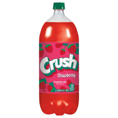 Crush Strawberry Soda Bottle - 2 Liter - Image 3