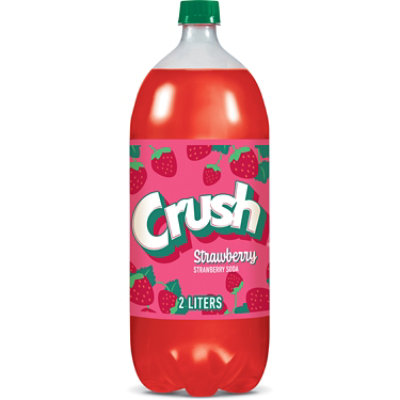 Crush Strawberry Soda Bottle - 2 Liter - Image 1