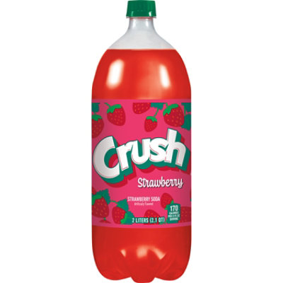 Crush Strawberry Soda Bottle - 2 Liter - Image 1