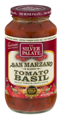 The Silver Palate San Marzano Pasta Sauce Tomato Basil Jar - 25 Oz - Haggen