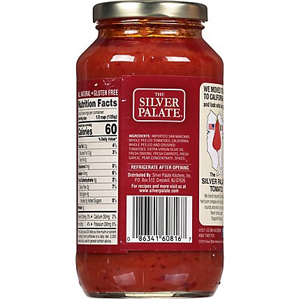 The Silver Palate San Marzano Pasta Sauce Tomato Low Sodium Marinara - 25 Oz - Image 6