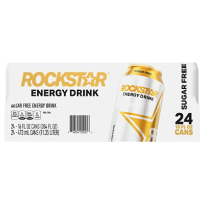 Rockstar Energy Drink Sugar Free - 24-16 Fl. Oz.