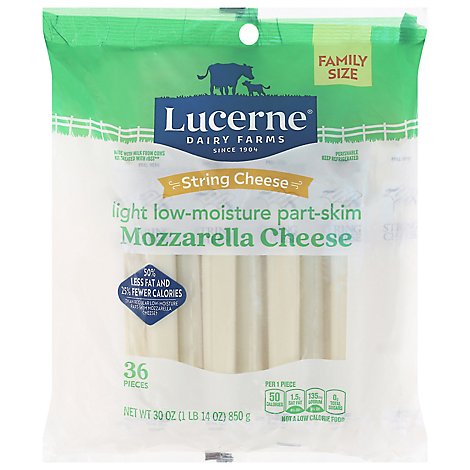 Lucerne String Cheese Light - 30 Oz