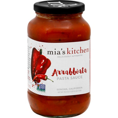 Mias Kitchen Pasta Sauce Arrabiata Jar 25.5 Oz Safeway