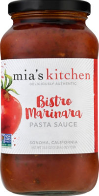 Mias Kitchen Pasta Sauce Bistro Marinara Jar - 25.5 Oz - Image 2