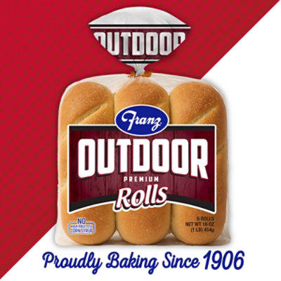 Franz Hoagie Rolls Premium Outdoor 6 Count - 16 Oz - Image 3