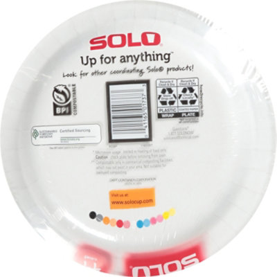 SOLO Plates Paper Heavy Duty 8.5 Inch Bag - 44 Count - Image 4