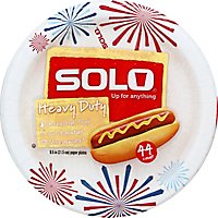 SOLO Plates Paper Heavy Duty 8.5 Inch Bag - 44 Count - Image 2