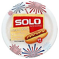 SOLO Plates Paper Heavy Duty 8.5 Inch Bag - 44 Count - Image 1