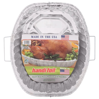 Handi-Foil Rectangular King Roaster with Handles - Shop Bakeware