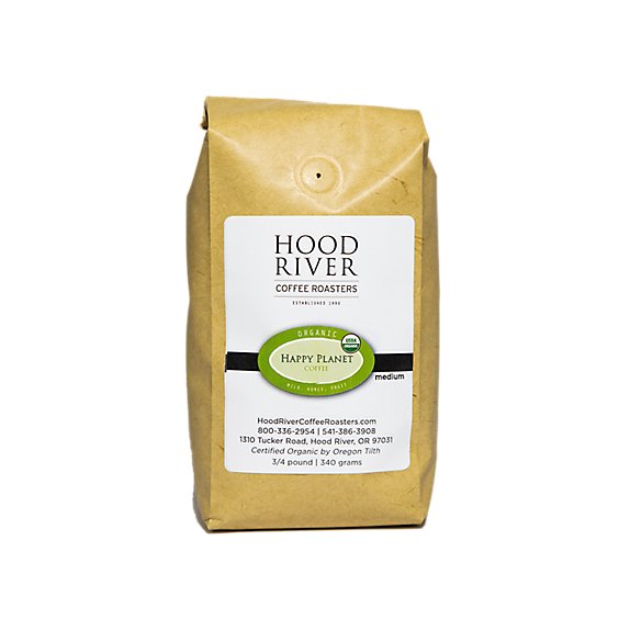 Hood River Coffee Roasters Coffee Organic Happy Planet - 12 Oz