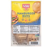 Schar Buns Hamburger Gluten Free 4 Count - 10.6 Oz