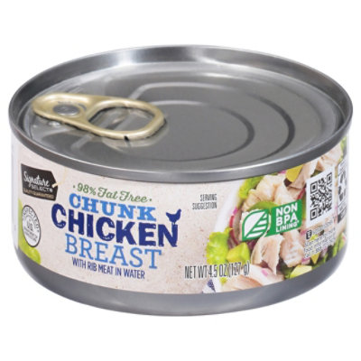 Signature SELECT Chicken Breast Chunk with Rib Meat in Water - 4.5 Oz - Image 4