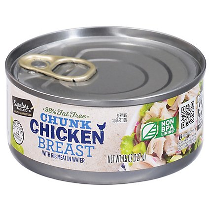 Signature SELECT Chicken Breast Chunk with Rib Meat in Water - 4.5 Oz - Image 2