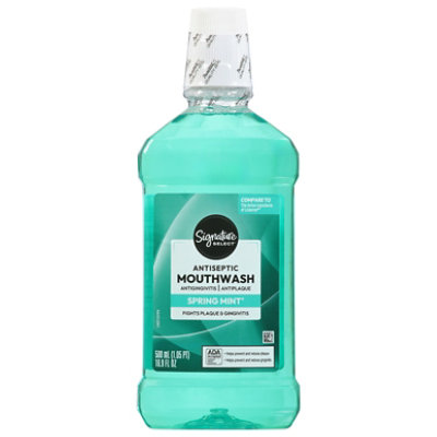 Signature Select/Care Mouthwash Antiseptic Spring Mint - 16.9 Fl. Oz. - Image 2