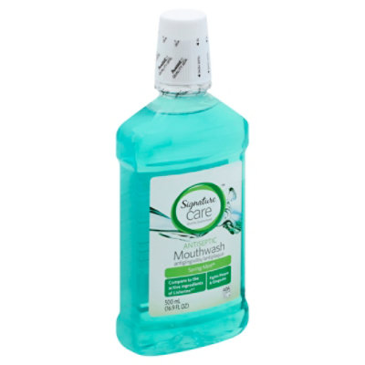 Signature Select/Care Mouthwash Antiseptic Spring Mint - 16.9 Fl. Oz. - Image 1