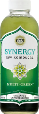 GT's Synergy Multi Green Raw Kombucha - 16.2 Fl. Oz. - Image 2
