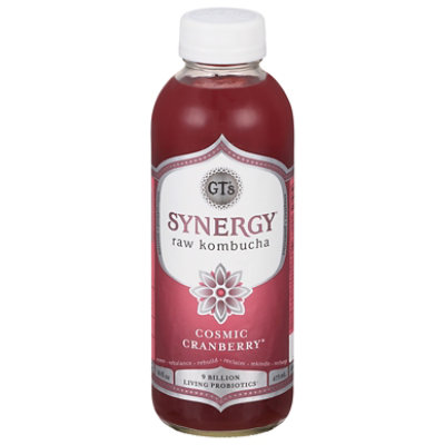 GT's Synergy Cosmic Cranberry Kombucha - 16 Fl. Oz. - Image 1